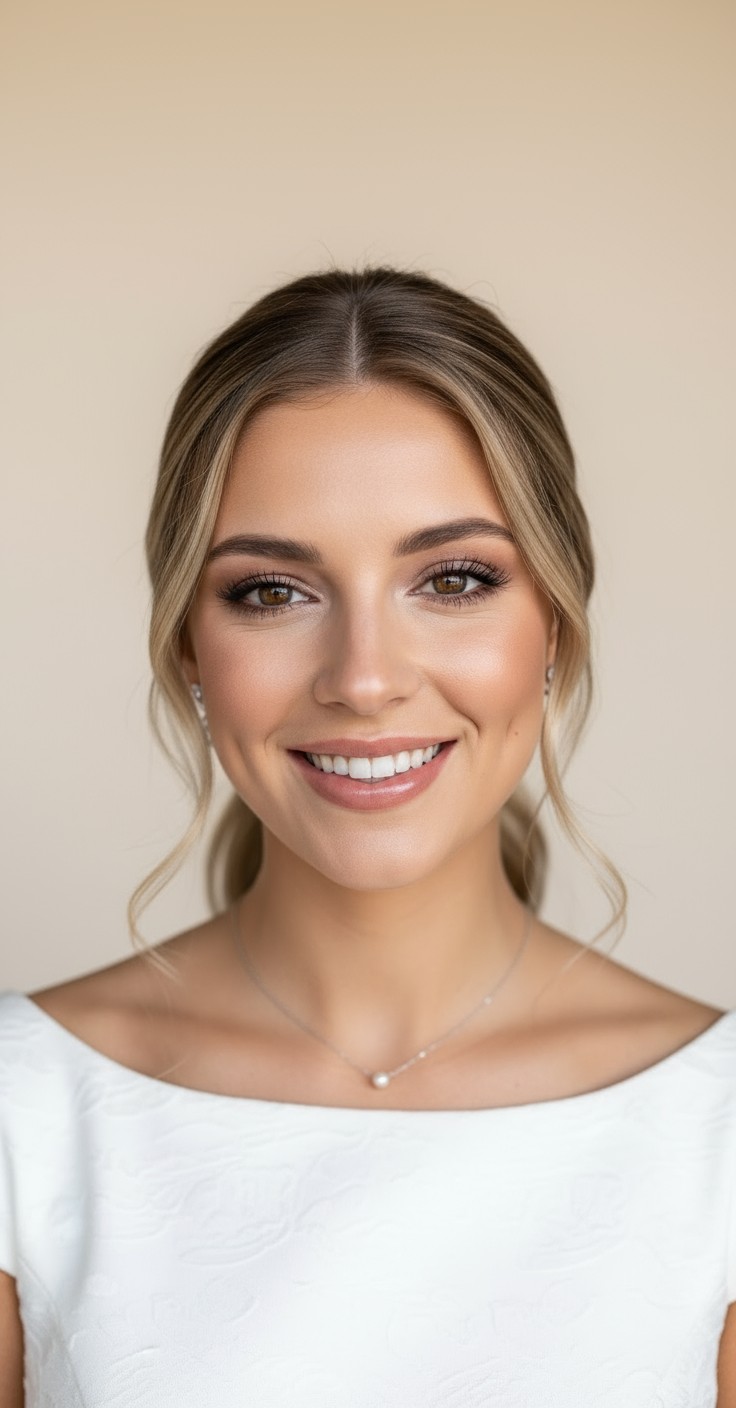 After Side Pony Updo For Wedding